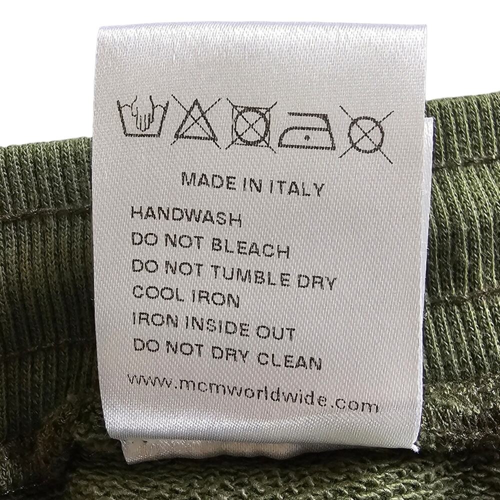 MCM Jogger Men's Size Medium Camo Sweatpants Orange Green Made in Italy - Picture 13 of 16